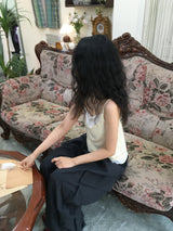 Color Ribbed Sleeveless Top