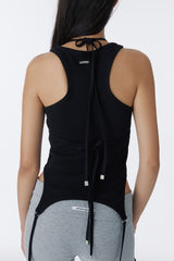 CUBIC SWEAT BIKINI TOP (BLACK)