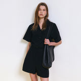 リネンショーツ (Black)