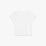 リボンパンチングクロップTシャツ
