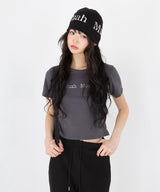 HOT FIX LOGO HALF T-SHIRT [3color]