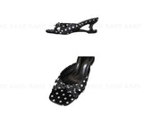 POLKA DOT HEART MULES