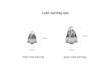 [925 silver] Deux.silver.201 / mini cote earring (gold)