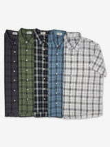 Linen check half shirts