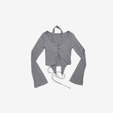 オーティナホルターアイレットTシャツ