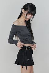 ルーベルトミニスカート ブラック