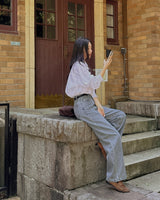 Harper wide denim pants