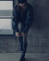 Newalrin emblem washing leather Jumper