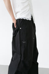 D-ring tuck banding pants(2colors)
