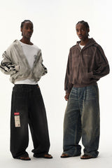 Vintage Stain Wash Hoodie Jacket