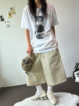 Jien Side Snap Cotton Bermuda Shorts 5color