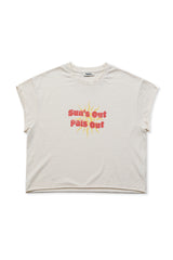 サンズアウト,パリスアウトTシャツ [Ivory]