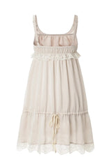 Antique lace dress - beige