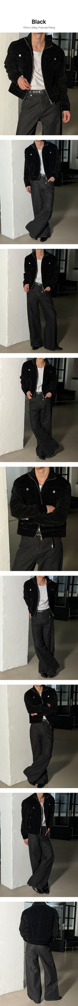 [NEW SEASON] Velvet knit trucker jacket(2color)