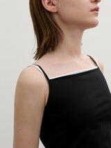(Z-T-6821)ESSENTIAL SQUARE SLEEVELESS TEE