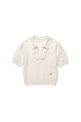 Vanilla frill knit_ivory