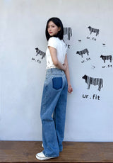 GRADIENT WASHING DENIM PANTS code 25003