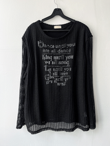 Munts Grunge Mesh Printed Knit