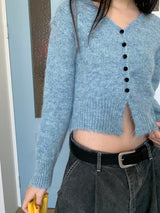 BOKASHI MIX KNITTING CARDIGAN