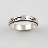 SVR-S618 AB6IX Jeon Woong wears silver Sliver 925 stone couple friendship silver ring