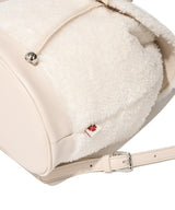 Clover Heart Fluffy Backpack Ivory