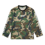 Mesh Oversized Long Sleeves Camouflage