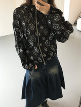 Airy Bloom Flower Zip-Up (3c)