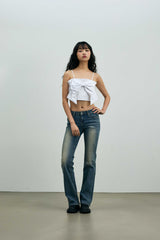 ARI RIBBON BUSTIER / WHITE