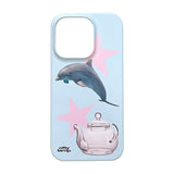 [made] jumping dolphin phone case (glossy hard)