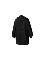 RELABEL Time Element (Decay) Woven and Dyed Spider Web Cloak for Skinny Ninja Sleeve Hollow Hoodie