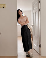 Deck denim long skirt