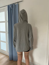 [Unisex]Soft Form Hood Zip-Up