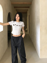 Summer Coast Non-Fade Cool Denim Wide Pants
