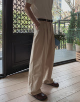 アセンワンタックワイドパンツ
