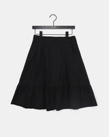 トディピンタックレースフレアバックバンドミディスカート