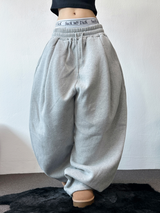 シープ/  ストリング 🐑ワイドビッグヒップバルーンロングパンツ🤍🩶🖤3カラー