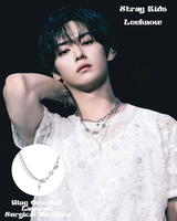 [StrayKids Leeknow Pick] ニンオリエンタルレイヤードサージカルネックレス