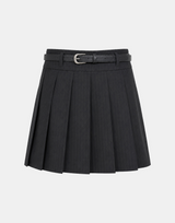 Bianca Pinstripe Belt Skirt