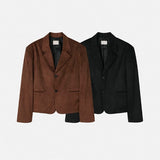 Moven Suede Crop Blazer