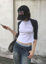 REGLAN SLEEVE TEE (4color)