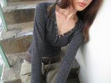 v neck slim t