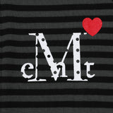 LOVRITS MINI HEART LOGO STRIPE RAGLAN HOOD ZIP-UP (2Color)