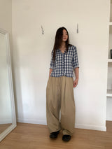 ツーピンタックワイドパンツ (3C)