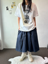 ノア キャット タトゥープリント オーバーサイズ ブラックTシャツ - 4カラー