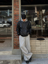 Core leather herrington jacket