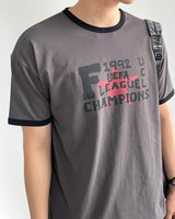 League Printed Ringer Short Sleeve Tee