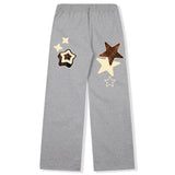 Check Star Wide Pants - 2COLOR