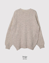 #テディベアリボンルーズニット (3color)