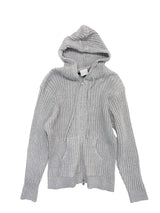 Edith lip knit hood zip-up