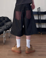 Haven Check Pocket Bermuda Denim Pants